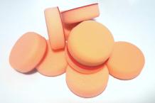 Prosol Polierschaum Ø75mm orange gerade Klett