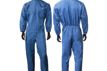 Wibeco Lackieroverall 1400 Polyester blau Lackieranzug mit Kapuze