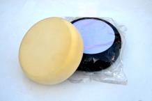 StarChem Polierschwamm Ø150 x 50 mm glatt hart / weich Polierpad mit Klettverschluss