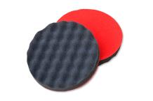 Prosol Polierschaum Ø150mm Schwarz Gewaffelt Klett