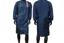 Wibeco Lackierkittel 2720 blau – antistatisch, fusselfrei, mit Kapuze – waschbar, 100 % Polyester