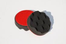 Prosol Polierschaum Ø75mm schwarz gewaffelt Klett